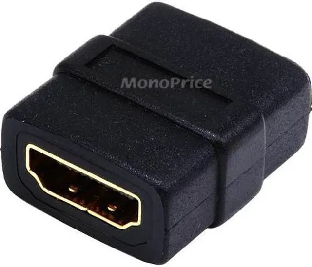 Alt view image 7 of 16 - Monoprice HDMI Coupler (Female to Female) Gold Plated, HDMI Cable Extension Connector