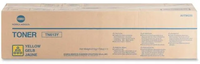 Alt view image 9 of 11 - Konica Minolta TN-613Y Toner Cartridge - Yellow - OEM