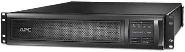 Main image of APC Smart-UPS X, SMX3000RMLVUS Line Interactive, 3kVA, Rack/tower convertible 2U, 100V-127V, 3x 5-15R+3x 5-20R+1x L5-30R NEMA, SmartSlot, Extended runtime, TAA -