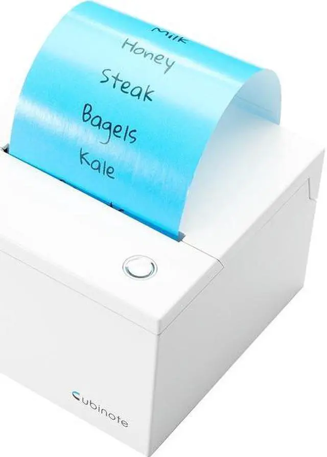 Alt view image 9 of 13 - Cubinote Pro Thermal Printer | Inkless Sticky Note Printer | Wi-Fi and Bluetooth Mode | Compatible With iPhone And Android - WHITE