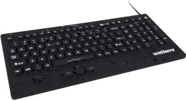 Alt view image 4 of 9 - Wetkeys Rugged-Point Keyboard KBWKRC105SPIBK