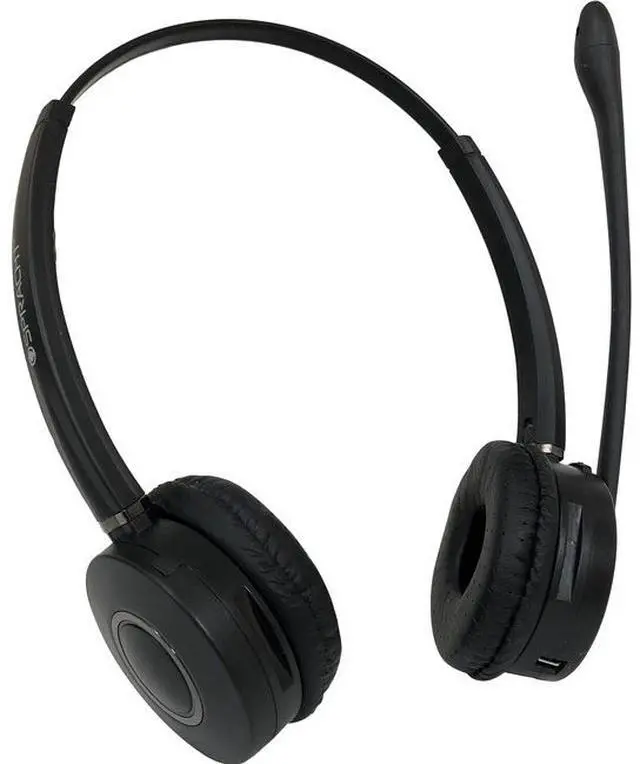 Alt view image 17 of 20 - ZuM Maestro Bluetooth Wireless Headset with Base Station - Dual Ear version for full Stereo effect.  Noise Canceling Mic.