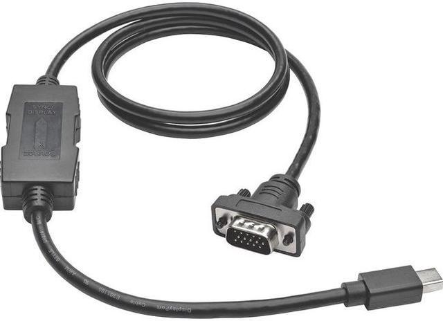 Alt view image 3 of 7 - Tripp Lite P586-003-VGA-V2 Black Connector A	MINI DISPLAYPORT (MALE)
Connector B	HD15 (MALE) Mini DisplayPort 1.2 to VGA Active Adapter Cable, Mini DP to HD15 (M/M), 1920x1200/1080p Male to Male
