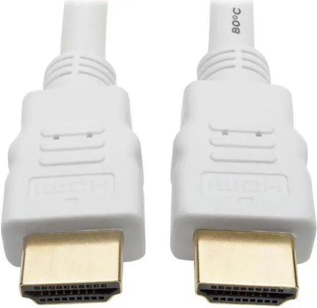 Alt view image 10 of 16 - Tripp Lite High-Speed HDMI Cable with Digital Video and Audio, HD 1080p (M/M), White, 25 ft. (P568-025-WH)