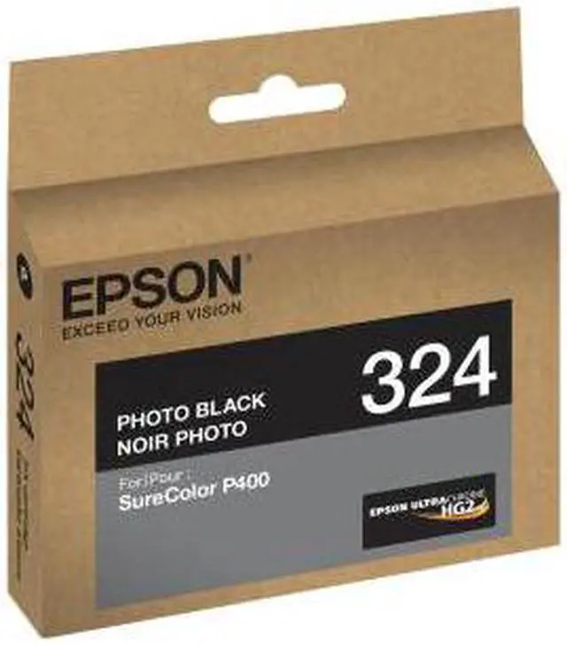 Alt view image 6 of 10 - Epson UltraChrome 324 Original Ink Cartridge Photo Black T324120