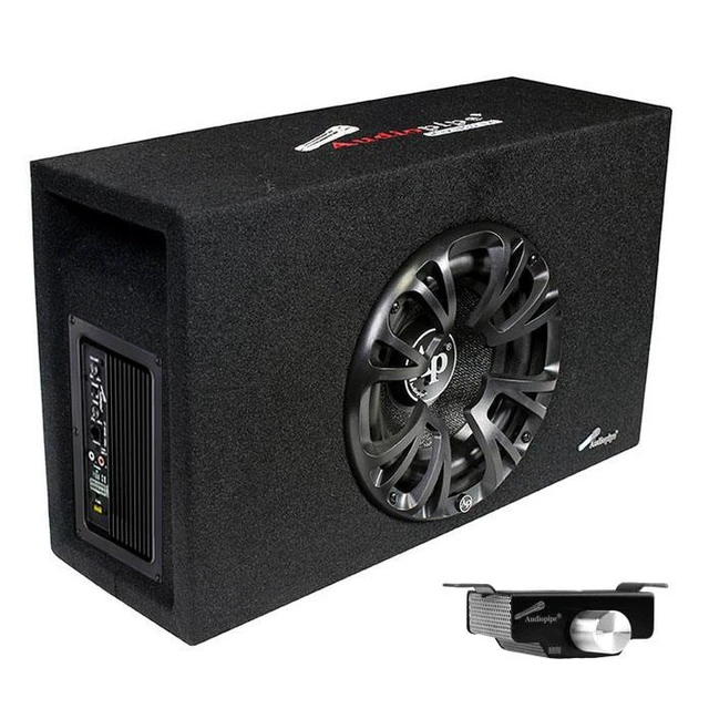 Alt view image 9 of 11 - AUDIOPIPE APMINIB800A Audiopipe Single 8 Amplified Ported Bass Enclosure 800 Watts