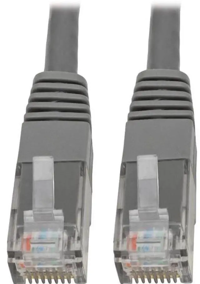 Alt view image 6 of 11 - Tripp Lite Premium N200-001-GY RJ-45 Patch Network Cable