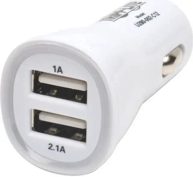 Alt view image 2 of 6 - TRIPP LITE U280-002-C12 DUAL USB CAR CHARGER CELLPHONE