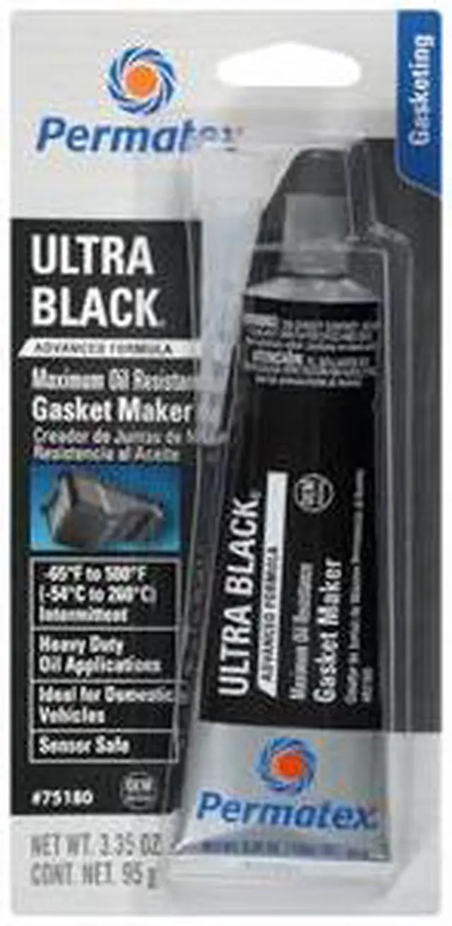 Alt view image 14 of 19 - Permatex 230-82180 Ultra Black Max Oil Resistant Gasket Maker 3.35