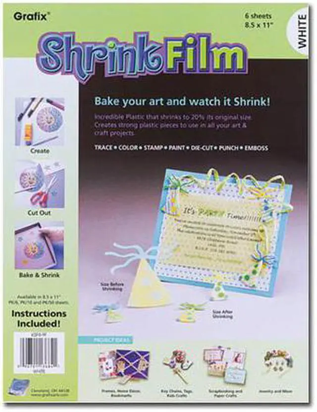 Alt view image 4 of 5 - Shrink Film 8.5"X11" 6/Pkg-White