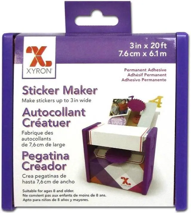 Alt view image 3 of 12 - Xyron 3'' Disposable Sticker Maker-3''X20' Permanent