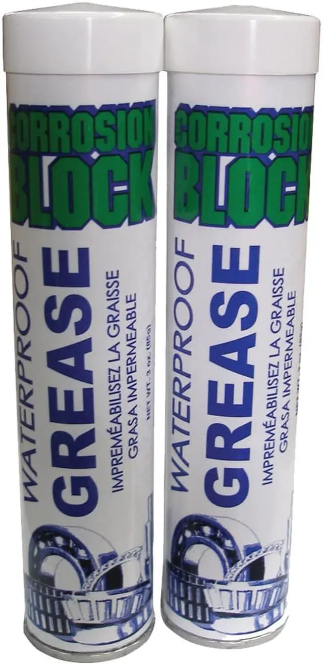 Alt view image 2 of 6 - Corrosion Block High Performance Waterproof Grease - (2) 3oz Cartridges - Non-Hazmat, Non-Flammable & Non-Toxic