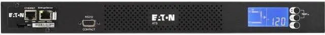 Alt view image 6 of 8 - Eaton ATS Rack PDU 1U 120V 1.92 kW 2 5-20P Input and 10 5-20R Single-Phase - NEMA 5-20P - 10 x NEMA 5-20R - 120 V AC - 1920 W - Network (RJ-45) - 1U - Horizontal - Rack-mountable EATS120