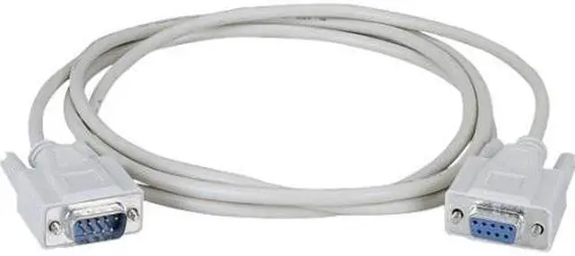 Alt view image 2 of 5 - Black Box RS-232 Shielded Molded Cable DB9 M/F With Thumbscrews 15Ft.