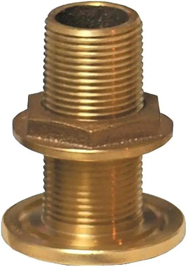 Main image of GROCO 1 1/2 BRONZE THRU-HULL FITTING WITH NUT