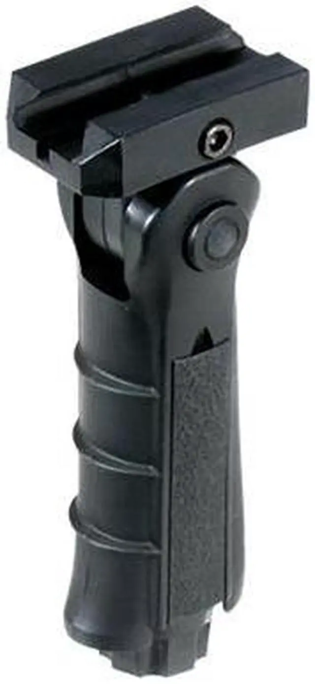 Alt view image 5 of 8 - UTG Ergonomic Ambidex 5 Pos Foldable Foregrip Black