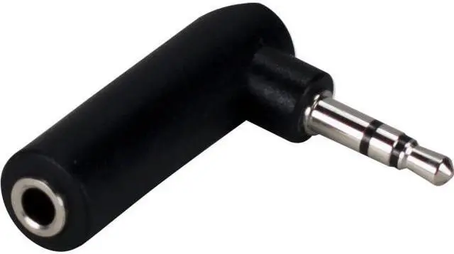 Alt view image 2 of 4 - Qvs 3.5Mm Mini-Stereo Male To Female Right Angle Audio Adaptor