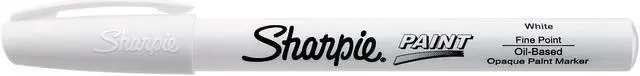 Alt view image 3 of 6 - Sharpie Permanent Paint Marker Fine Point White 35543