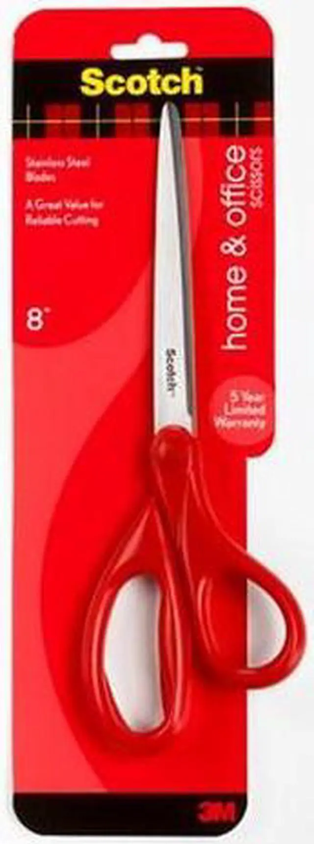 Alt view image 3 of 3 - 3M 1408 HOME AND OFFICE SCISSORS 8 INCH