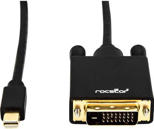 Alt view image 6 of 12 - Rocstor Y10C164-B1 6Ft Mini Displayport To Dvi Displayport 1.2V To Dvi M/M 1080P