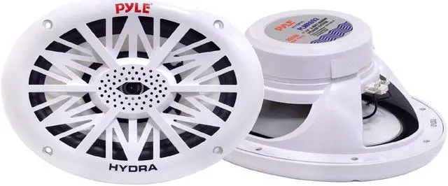 Alt view image 2 of 7 - Pyle PLMR692 6 x 9 Inch 260 Watt Water Resistant Marine Speakers, White (1 Pair)