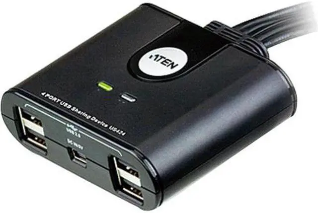 Alt view image 3 of 5 - Aten Corp 4 User 2 Port USB Hub (US224)