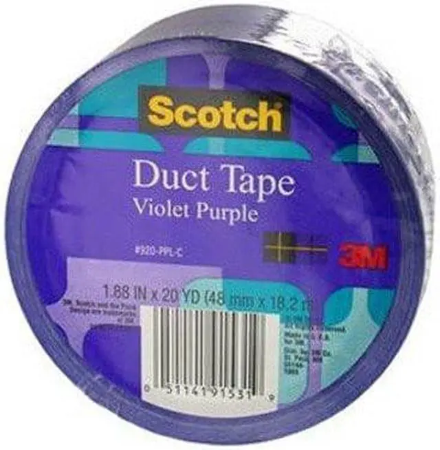 Alt view image 3 of 18 - 3m 20 Yards Violet Purple Duct Tape  920-PPL-C