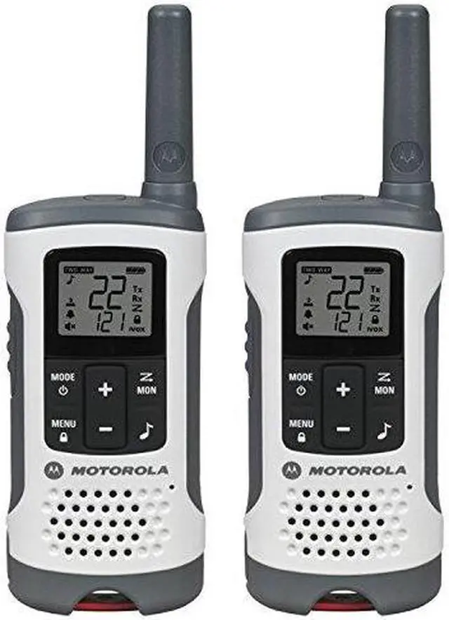 Alt view image 5 of 20 - Motorola T260 Two-Way Radio - 37KM Model + NOAA Rechargeable  (Dual Pack)