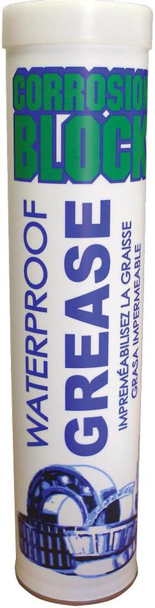Main image of Corrosion Block High Performance Waterproof Grease - 14oz Cartridge - Non-Hazmat, Non-Flammable & Non-Toxic