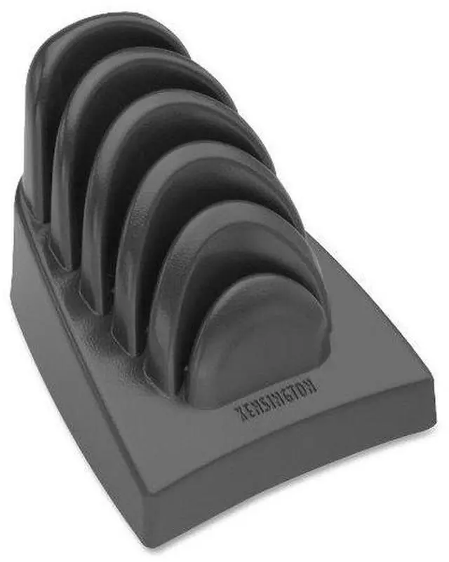 Alt view image 2 of 2 - Kensington K62061B InSight Priority Puck Five-Slot Desktop Copyholder, Blue Copy Holder