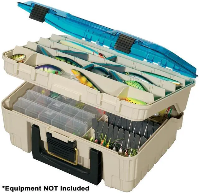 Alt view image 7 of 8 - Plano Magnum Satchel Beige/Clear Blue