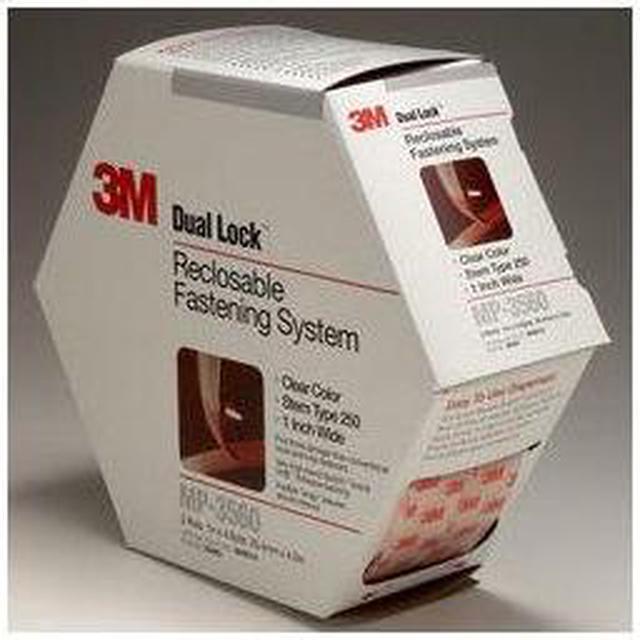 3M Dual Lock Reclosable Fasteners, Clear, 1 x 1-In.