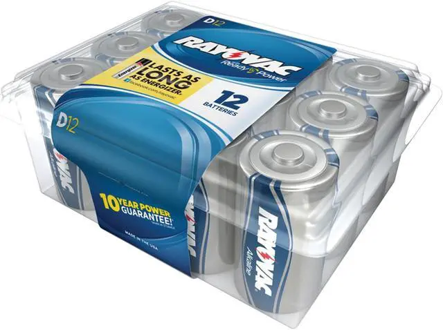 Alt view image 2 of 12 - Rayovac Alkaline Battery D 12/Pack 81312PPK