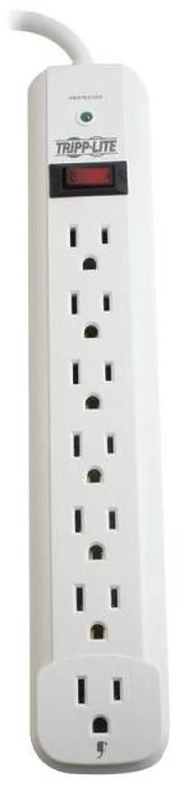 Alt view image 5 of 19 - Tripp Lite TLP725 7 Outlets 1080 Joules 25' Cord Protect It! Surge Suppressor