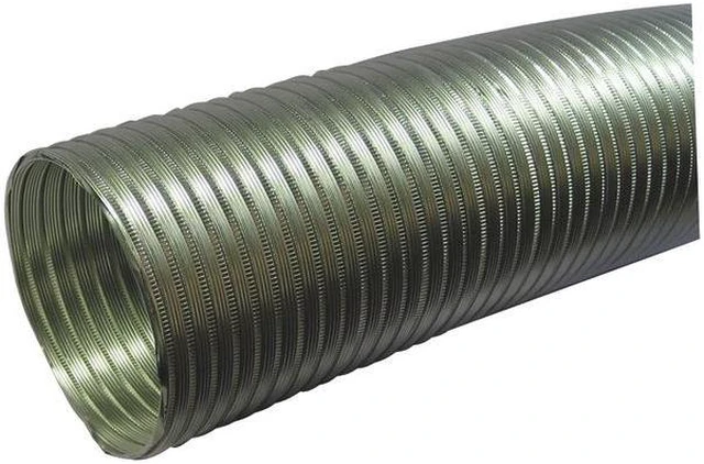 Alt view image 3 of 8 - Deflecto A058/5 Semi-rigid Flexible Aluminum Duct (5" Dia X 8ft)