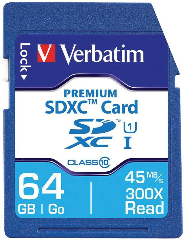 Main image of Verbatim 44024 Class 10 Premium SDXC Card (64GB)