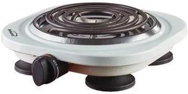 Alt view image 2 of 7 - Brentwood Appliances Electric 1,000Watt Single Burner (White) TS-321W