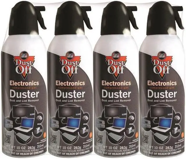 Alt view image 6 of 9 - Dust-Off DPSXL4A 10oz Electronics Dusters, 4 pk