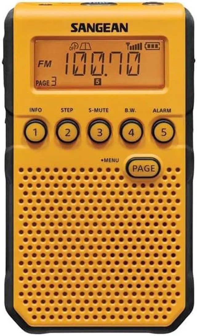 Alt view image 12 of 14 - Sangean - DT-800YL - Sangean DT-800YL Weather & Alert Radio - with Weather Disaster, Child Abduction Emergency (Amber