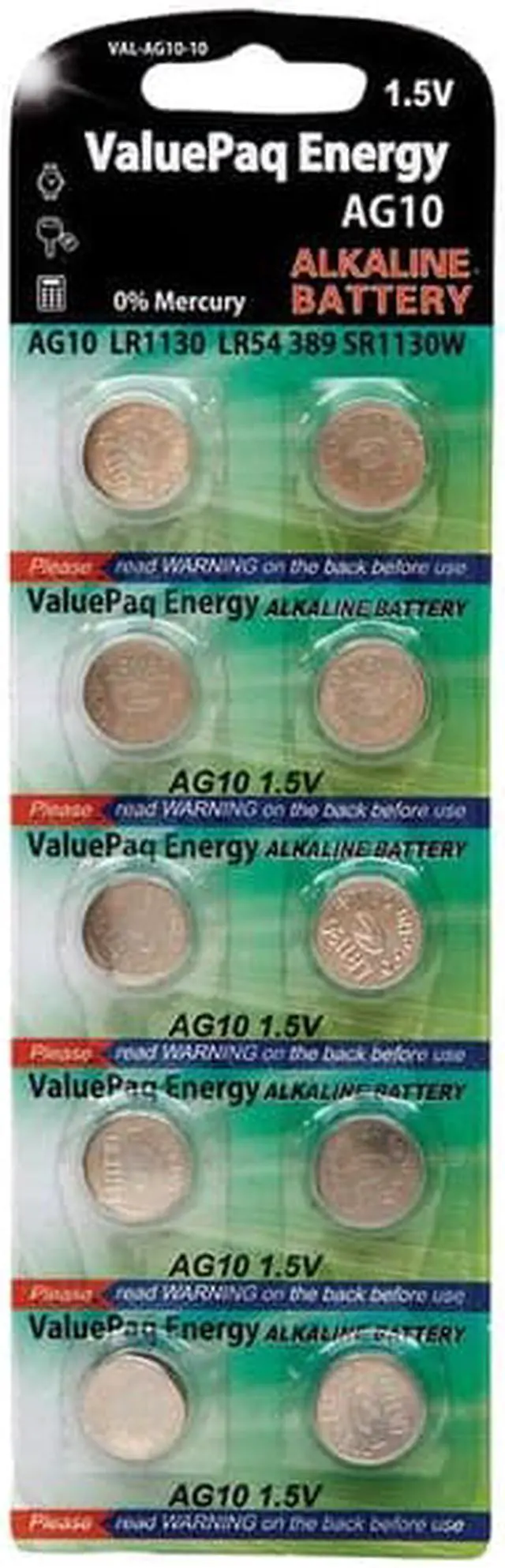 Alt view image 3 of 4 - Dantona[r] Val-ag10-10 Valuepak Energy Ag10 Silver Oxide Button Cell Batteries, 10 Pk