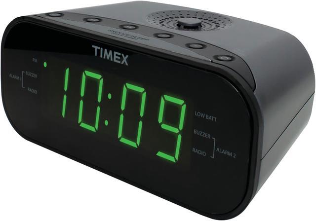 Alt view image 2 of 2 - Timex(R) Audio T231GRY2 AM/FM Dual Alarm Clock Radio with Digital Tuning (Gunmetal Gray)