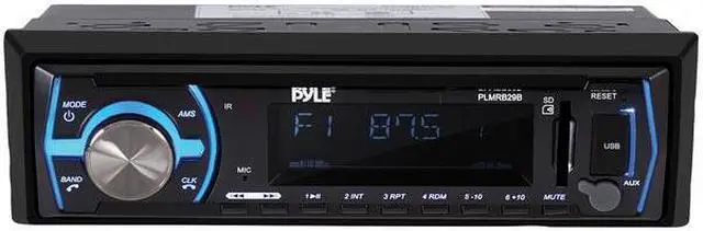 Alt view image 2 of 5 - Pyle Single DIN Bluetooth In-Dash Car Audio Stereo Receiver w/ Remote | PLMRB29B