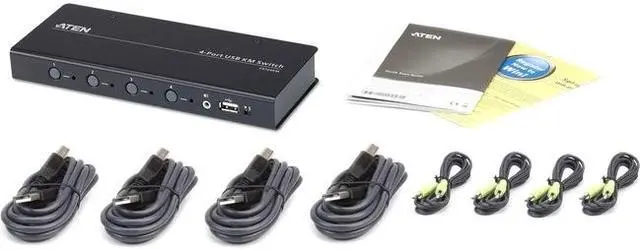 Alt view image 5 of 14 - ATEN 4-port USB Boundless KM Switch