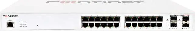 Main image of Fortinet FortiSwitch 124E-FPOE 24 Port Layer 2 Gigabit Ethernet Switch - FS-124E-FPOE
