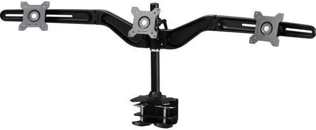 Alt view image 2 of 6 - Amer Mounts Triple Monitor Mount for 15"-24" LCD/LED Flat Panel Screens AMR3C