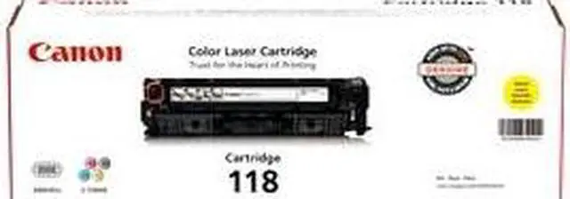 Alt view image 2 of 13 - Canon - 2659B001AA - Canon 118 Toner Cartridge - Laser - Yellow