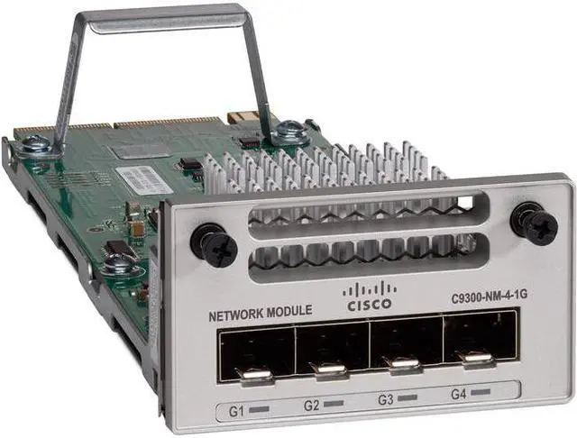 Alt view image 6 of 6 - Cisco - C9300-NM-4G - Cisco Catalyst 9300 4 x 1GE Network Module, Spare - For Data Networking - 4 1000Base-T Network -