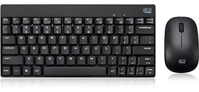 Main image of ADESSO WKB-1100CB 2.4GHZ WIRELESS MINI KEYBOARD & MOUSE COMBO