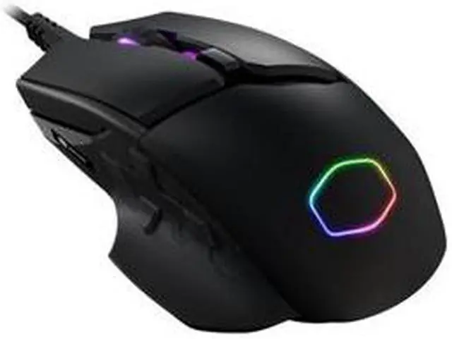 Alt view image 9 of 17 - Cooler Master MM830 Gaming Mouse with 24, 000 DPI Sensor, Hidden D-Pad Buttons, 4-Zone RGB, and Precision Wheel