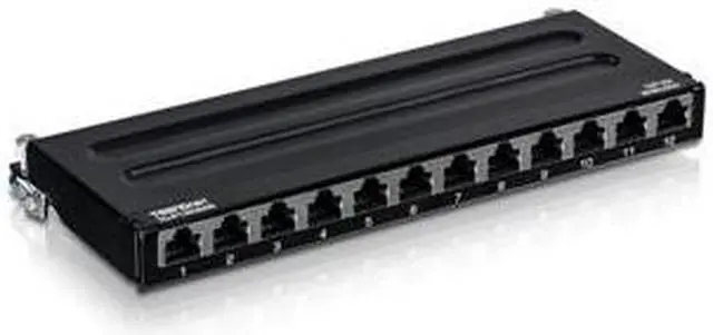 Alt view image 8 of 20 - TRENDnet TC-P12C6AS (V1.0R) 12-Port Cat6A Shielded Wall Mount Patch Panel
